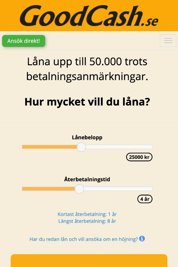 GoodCash skärmbild